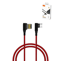 LDNIO LC421 90 Degree USB A-M Charging Cable (RED) (6ft) (12W) (Only Ground Shipping)