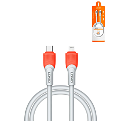 LDNIO LC601 USB C-L Non-MFI Charging Cable (ORANGE) (6ft) (30W) (Only Ground Shipping)