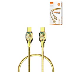LDNIO LC881C PD 3.1 USB C-C Fast Charging Cable (GOLD) (3ft) (65W) (Only Ground Shipping)
