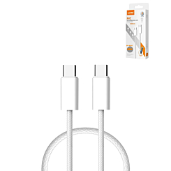 LDNIO LC901c USB C-C Fast Charging Cable (WHITE) (3ft) (65W) (Only Ground Shipping)