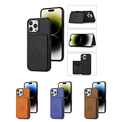 Leather Pocket Wallet Case for iPhone 16 Pro (Only Ground Shipping)