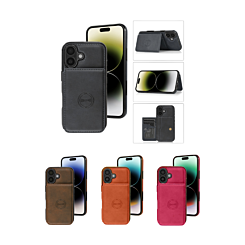 Leather Pocket Wallet Case for iPhone 16 (Only Ground Shipping)