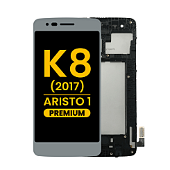 LCD Assembly with Frame for LG K8 (M200 / 2017) / Aristo 1 (MS210) (Premium)
