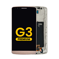 LCD Assembly with Frame for LG G3 (D850) (GOLD) (Premium)