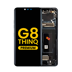 OLED Assembly with Frame for LG G8 ThinQ (G820) (BLACK) (Premium)