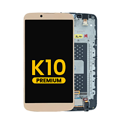 LCD Assembly with Frame for LG K10 (K410 / 2016) (GOLD) (Premium)