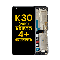 LCD Assembly with Frame for LG K30 2019 / Aristo 4+ / Escape Plus / Arena 2 / Tribute Royal (BLACK) (Premium)