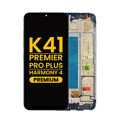 LCD Assembly with Frame for LG K41 / Premier Pro Plus / Harmony 4 (BLACK) (Premium)