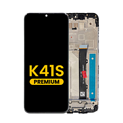 LCD Assembly with Frame for LG K41s (BLACK) (Premium)