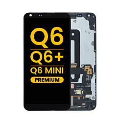 LCD Assembly with Frame for LG Q6 / Q6 Plus / G6 Mini (M700 / X600) (BLACK) (Premium)