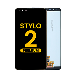 LCD Assembly with Frame for LG Stylo 2 (LS775) (BLACK) (Premium)