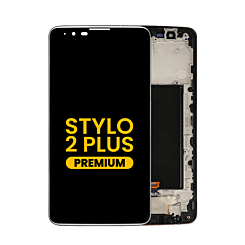 LCD Assembly with Frame for LG Stylo 2 Plus (MS550) (BLACK) (Premium)