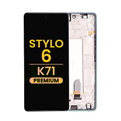 LCD Assembly with Frame for LG Stylo 6 / K71 (Q730) (BLUE) (Premium)
