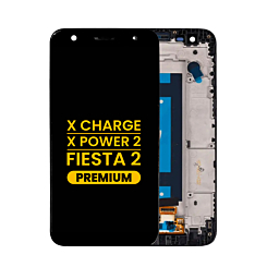 LCD Assembly with Frame for LG X Power 2 / X Charge / Fiesta 2 (BLACK) (Premium)