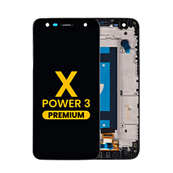 LCD Assembly with Frame for LG X Power 3 (K220) (BLACK) (Premium)