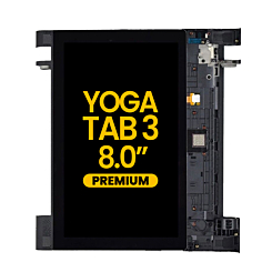 LCD Assembly with Frame for Lenovo Yoga Tab 3 8.0" (YT3-850) (BLACK) (Premium)