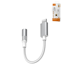 LDNIO LSY80i Lightning to AUX Female Audio Adapter / (WHITE) (Only Ground Shipping)