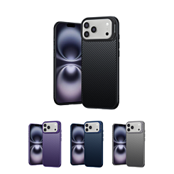 Luxury Carbon Fiber Textured Case for iPhone 17 Pro (Only Ground Shipping)