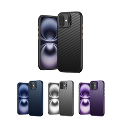 Luxury Carbon Fiber Textured Case for iPhone 17 (Only Ground Shipping)