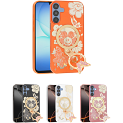 Luxury Diamond Shiny Cases with Butterfly Ring Design for Galaxy A15 5G (Only Ground Shipping)