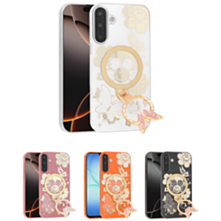 Luxury Diamond Shiny Cases with Butterfly Ring Design for Galaxy A17 (Only Ground Shipping)
