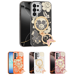 Luxury Diamond Shiny Cases with Butterfly Ring Design for Galaxy S26 Ultra (Only Ground Shipping)