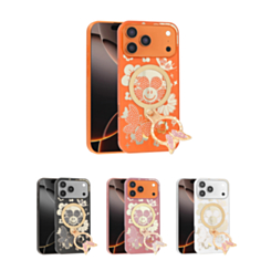 Luxury Diamond Shiny Cases with Butterfly Ring Design for iPhone 17 Pro Max (Only Ground Shipping)