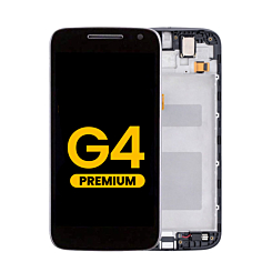 LCD Assembly with Frame for Motorola Moto G4 (XT1625) (BLACK) (Premium)