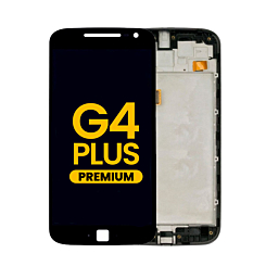 LCD Assembly with Frame for Motorola Moto G4 Plus(XT1640 / 1641 / 1642 / 1644) (BLACK) (Premium)