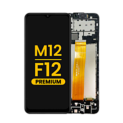 LCD Assembly with Frame for Galaxy M12 (M127 / 2020) / F12 (F127 / 2020) (Premium)