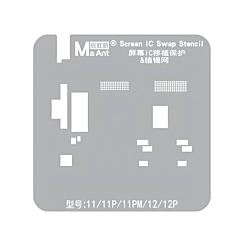 MaAnt IC Protection BGA Reballing Stencil for iPhone 11 / 11 Pro / 11 PM / 12 / 12 Pro (Not Returnable)