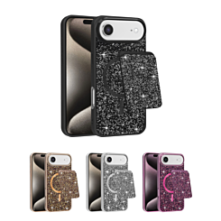 Magnetic Diamond Dual Layer Protection Case with Magnetic Card Slot for iPhone Air (Only Ground Shipping)