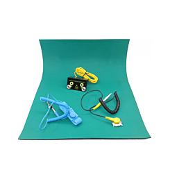 30x40cm Green Desktop Anti Static ESD Grounding Mat + Cord + Wrist Strap + Ground (Only Ground Shipping)