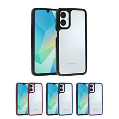 Matte Color Bumper Clear Case for Galaxy A06 (Only Ground Shipping)