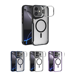 Matte Transparent Camera Stand Case with Wireless Charging for iPhone 11 (Only Ground Shipping)
