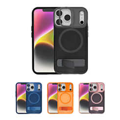 Matte Transparent Camera Stand & Kickstand with Wireless Charging for iPhone 17 Pro Max (Only Ground Shipping)