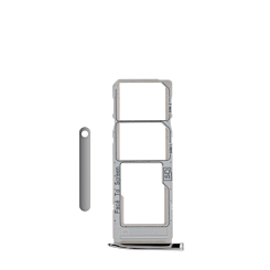 Dual Sim Card Tray for Motorola Moto G7 Plus / G7 (SILVER)