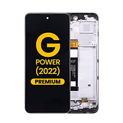 LCD Assembly with Frame for Motorola Moto G Power (XT2165 / 2022) (BLACK) (Premium)