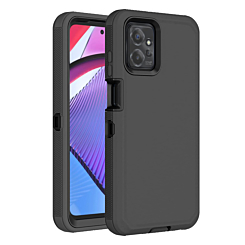 heavy Duty Case for Moto G Power 5G (2023) (BLACK) (Only Ground Shipping)