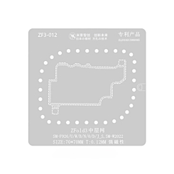 MIJING Middle Layer BGA Reballing Stencil for Galaxy Z Fold 3 SM-F926 / U / W / B / N / O / D / J_S-1 (Not Returnable) (Only Ground Shipping)