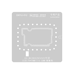 Buy the MiJing Middle Layer BGA Reballing Stencil for the Galaxy S22 Ultra SM-S908U, W, O, D, and E.
