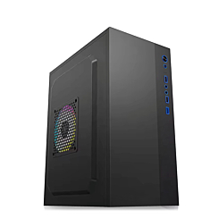 Custom Tower PC Case with Large Cooling Fan (BLACK) (300*165*380MM) (Only Ground Shipping)