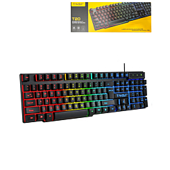 RGB Full Size Gaming Keyboard with Multimedia Keys (T20) (Only Ground Shipping)
