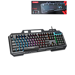 Iron-Plate Lightning Style RGB Full Size Gaming Keyboard (T16) (Only Ground Shipping)