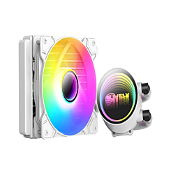 T120 (ARGB) Quiet Liquid Cooling RGB Fan (120*120*25MM) (WHITE) (Only Ground Shipping)