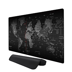 World Map Locked-Edge Mouse Pad (90x40cm) (2mm Thickness) (Only Ground Shipping)