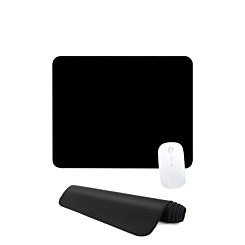 Black Locked-Edge Mouse Pad (26x21cm) (2mm Thickness) (Only Ground Shipping)