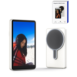 Magnetic Selfie Monitor Screen Wireless Vlog Display for iPhone Android Rear Camera Selfie Live Streaming (5 Inch) (Gunmetal)