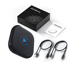 Wired to Wireless Dual Channel Carplay Adapter for IOS and Android (Only Ground Shipping)