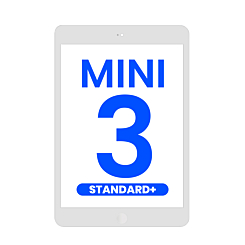 Standard+ iPad Mini 3 Digitizer Assembly (SILVER) (Home Button and IC Chip Pre-Installed)